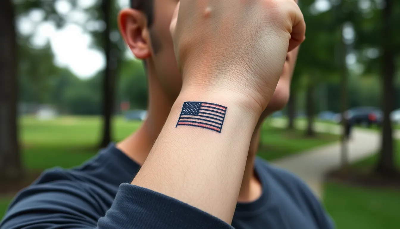 50+ American Flag Tattoo Ideas: Patriotic Designs for Every Style & Placement 4 50+ American Flag Tattoo Ideas: Patriotic Designs for Every Style & Placement 3