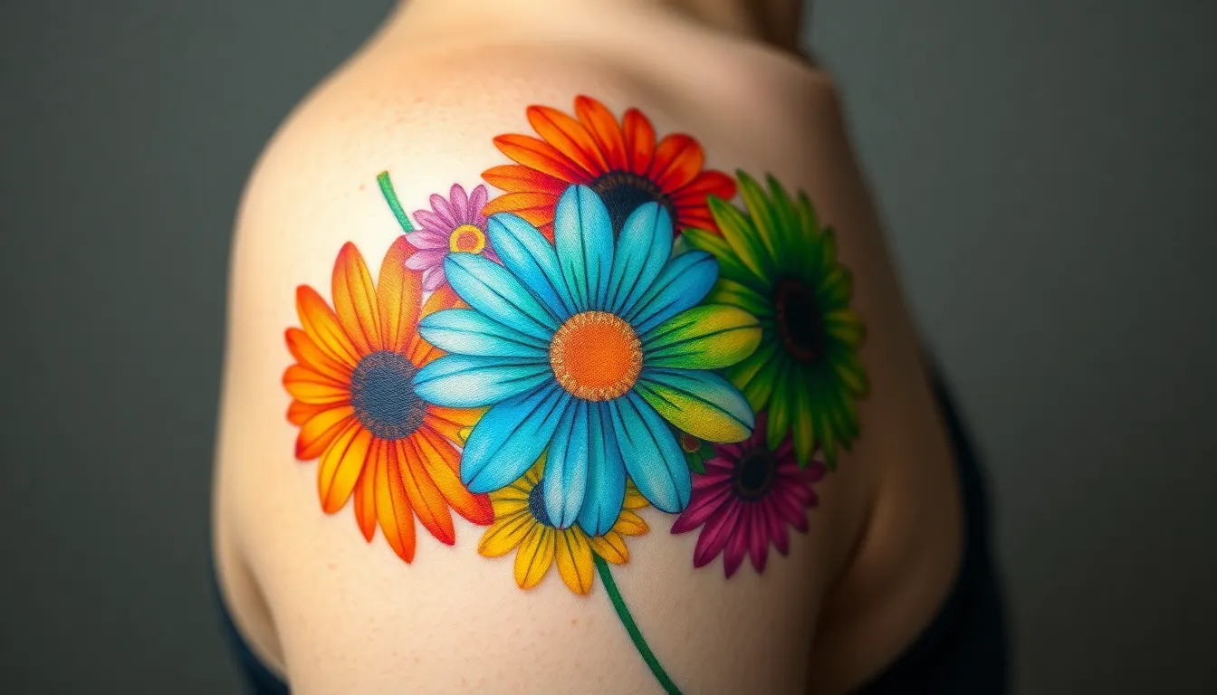 50+ Stunning Daisy Tattoo Ideas That Will Make You Want Floral Ink Right Now 4 50+ Stunning Daisy Tattoo Ideas That Will Make You Want Floral Ink Right Now 3