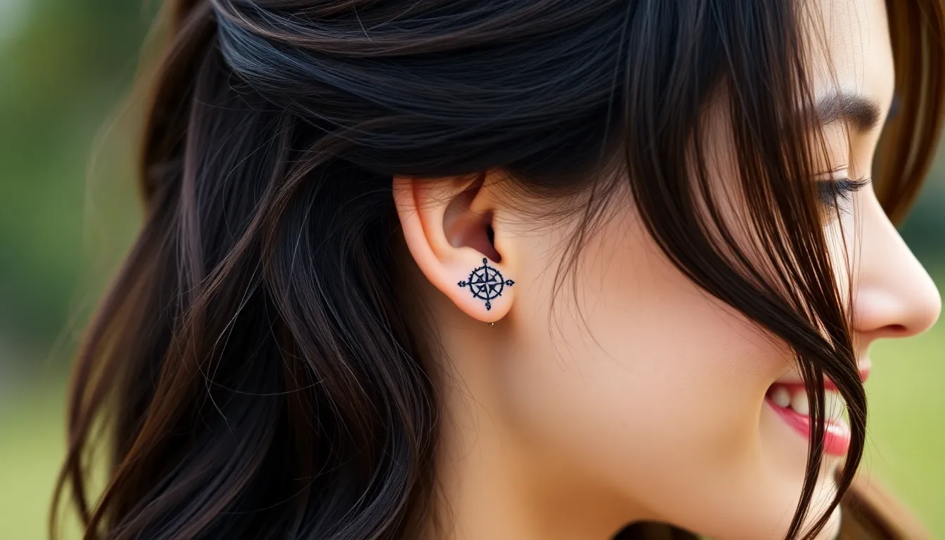 50+ Stunning Ear Tattoo Ideas: From Delicate Florals to Bold Geometric Designs 4 50+ Stunning Ear Tattoo Ideas: From Delicate Florals to Bold Geometric Designs 3