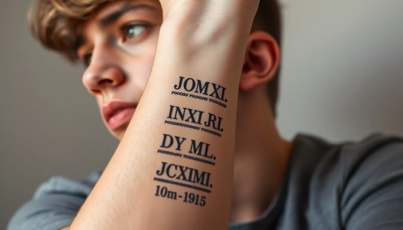 50+ Creative Ideas for Roman Numeral Tattoos: Dates, Coordinates & Meaningful Numbers 4 50+ Creative Ideas for Roman Numeral Tattoos: Dates, Coordinates & Meaningful Numbers 3
