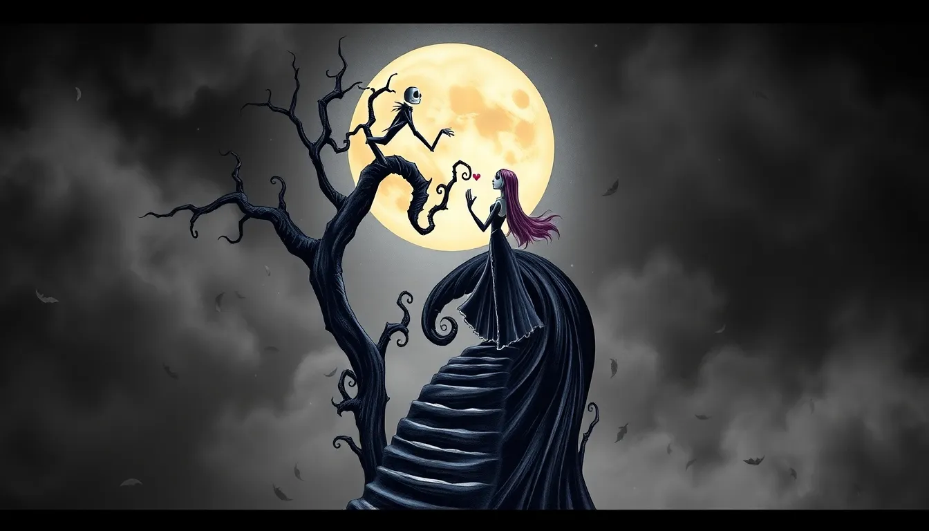 40+ Jack and Sally Tattoo Ideas That'll Make You Fall in Love Again 4 40+ Jack and Sally Tattoo Ideas That'll Make You Fall in Love Again 3