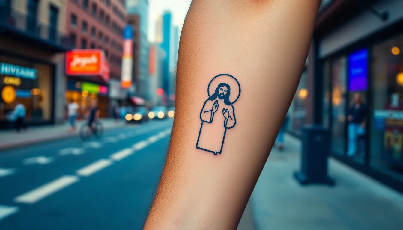 50 Stunning Jesus Tattoo Ideas: Sacred Designs for Every Style & Placement 4 50 Stunning Jesus Tattoo Ideas: Sacred Designs for Every Style & Placement 3