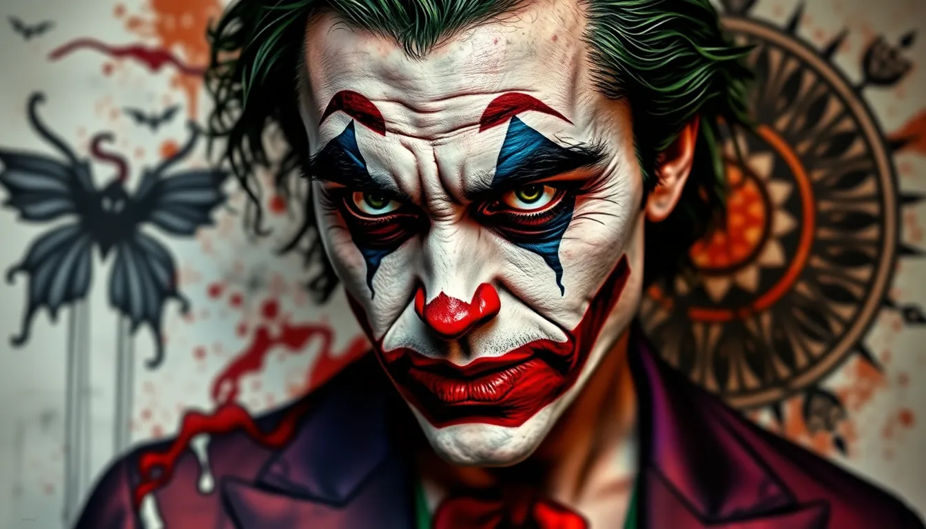 50+ Epic Joker Tattoo Ideas: From Heath Ledger to Joaquin Phoenix Designs 4 50+ Epic Joker Tattoo Ideas: From Heath Ledger to Joaquin Phoenix Designs 3