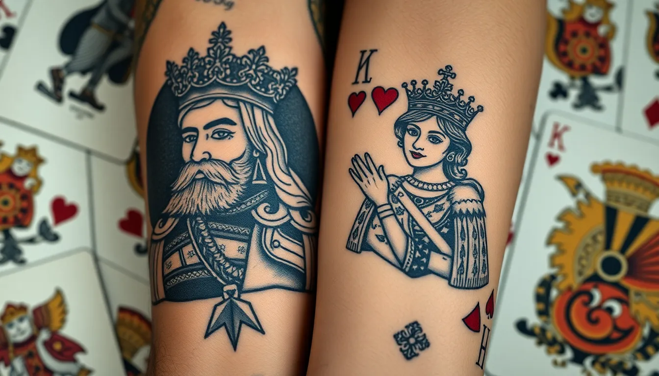 50+ Stunning King and Queen Tattoo Ideas for Couples in 2025 4 50+ Stunning King and Queen Tattoo Ideas for Couples in 2025 3