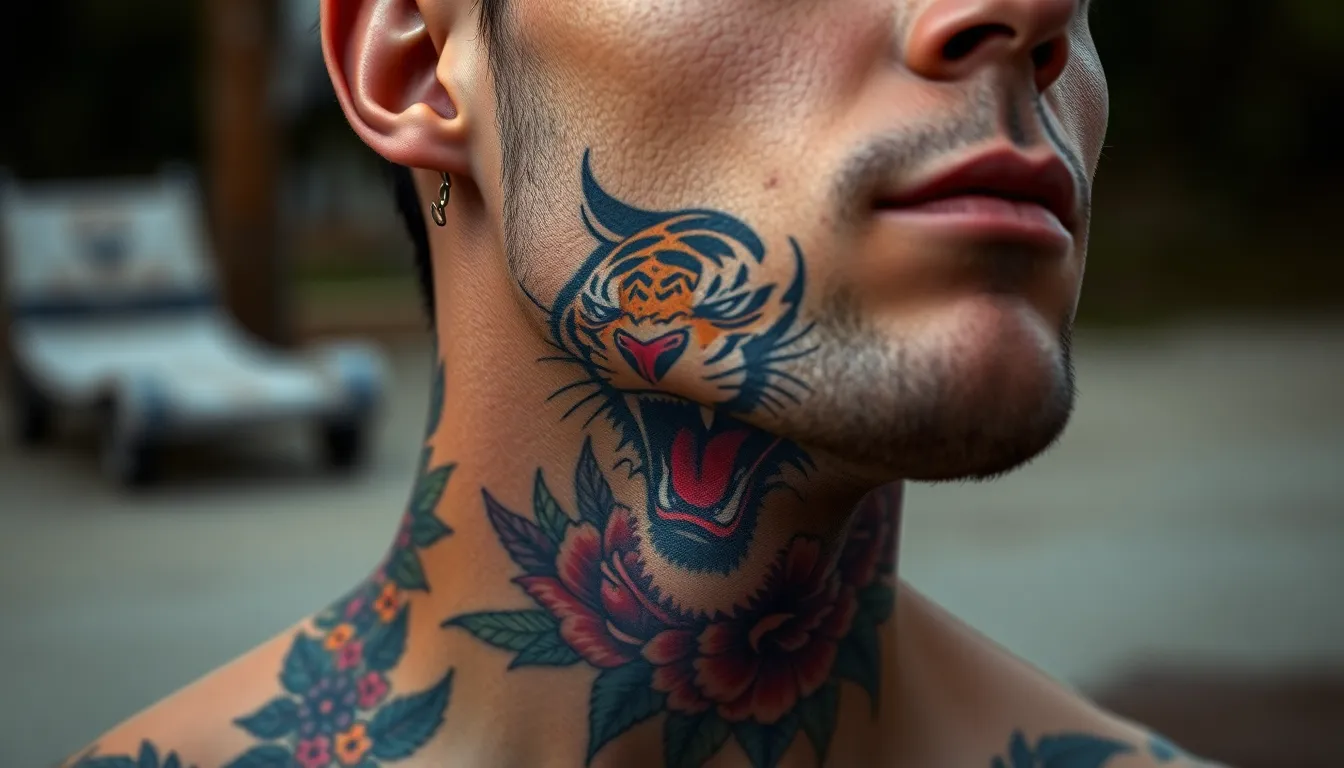 50+ Bold Neck Tattoo Ideas for Men That Command Respect in 2025 4 50+ Bold Neck Tattoo Ideas for Men That Command Respect in 2025 3