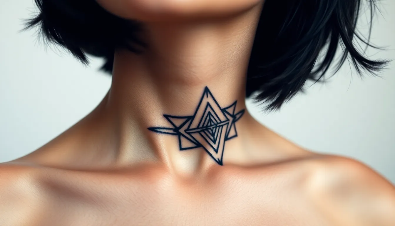 35 Stunning Neck Tattoo Ideas for Women: Delicate to Bold Designs 4 35 Stunning Neck Tattoo Ideas for Women: Delicate to Bold Designs 3