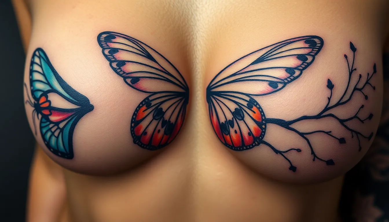 50 Stunning Nipple Tattoo Ideas: From Floral to Geometric Designs 4 50 Stunning Nipple Tattoo Ideas: From Floral to Geometric Designs 3