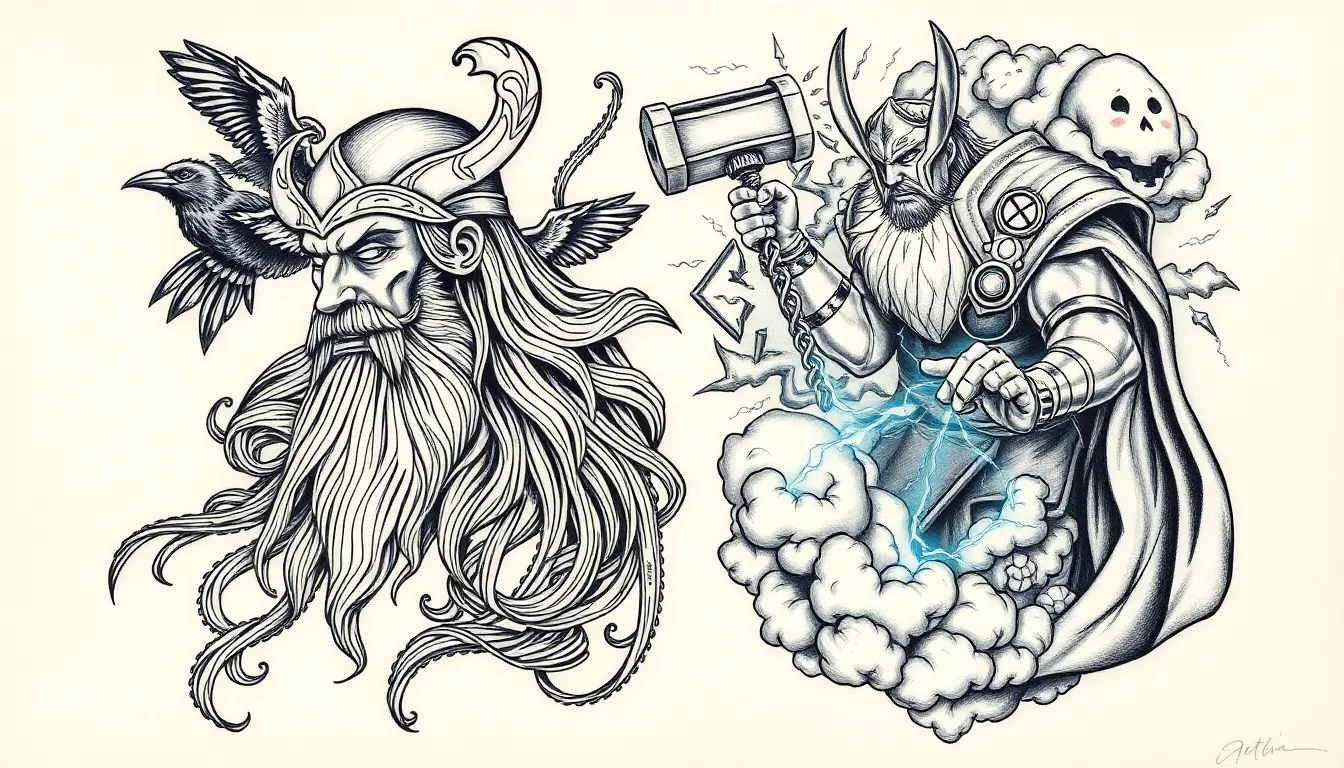 50 Epic Norse Tattoo Ideas: Vikings, Runes & Mythology Designs for 2025 4 50 Epic Norse Tattoo Ideas: Vikings, Runes & Mythology Designs for 2025 3