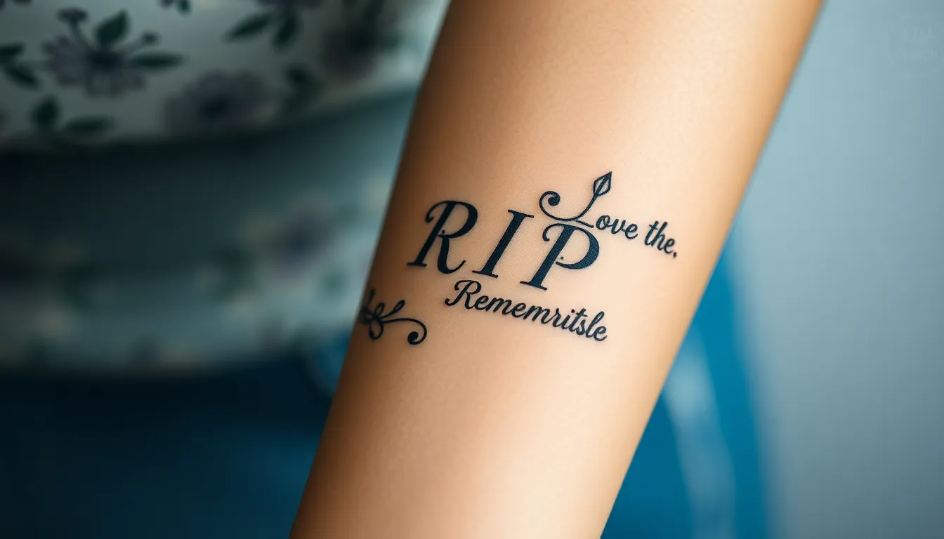 50+ Meaningful RIP Tattoo Ideas to Honor Your Loved Ones Forever 4 50+ Meaningful RIP Tattoo Ideas to Honor Your Loved Ones Forever 3