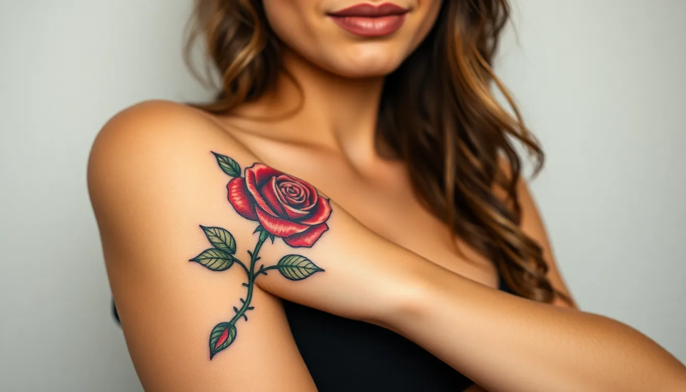50+ Stunning Rose Tattoo Ideas for Women That'll Make You Want Ink in 2025 4 50+ Stunning Rose Tattoo Ideas for Women That'll Make You Want Ink in 2025 3