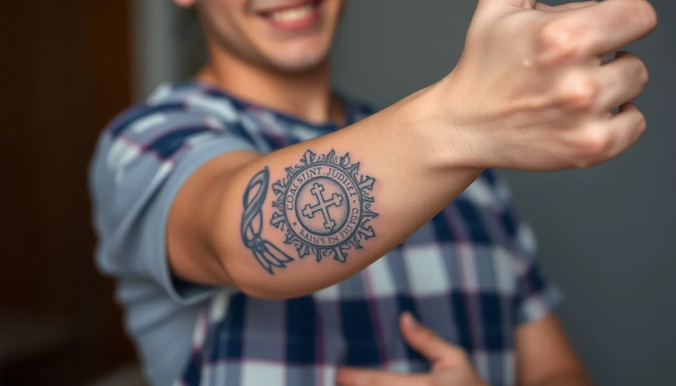50+ San Judas Tattoo Ideas: Sacred Designs for Faith, Hope & Protection 4 50+ San Judas Tattoo Ideas: Sacred Designs for Faith, Hope & Protection 3