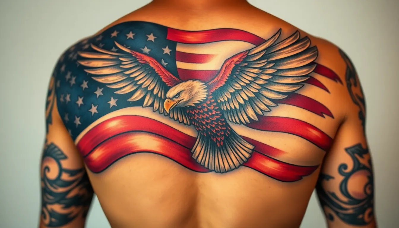 50+ American Flag Tattoo Ideas: Patriotic Designs for Every Style & Placement 6 50+ American Flag Tattoo Ideas: Patriotic Designs for Every Style & Placement 5