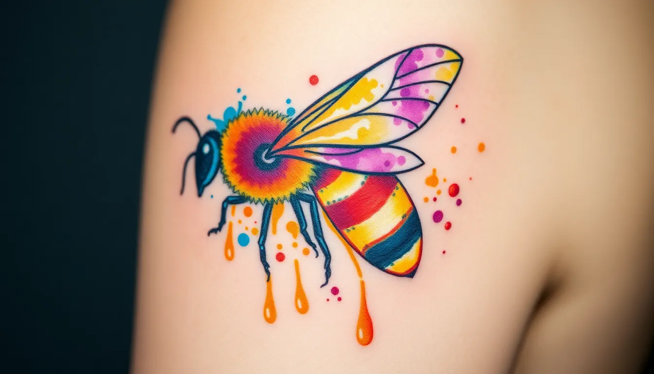 50+ Stunning Bee Tattoo Ideas That Will Make You Buzz With Excitement 6 50+ Stunning Bee Tattoo Ideas That Will Make You Buzz With Excitement 5