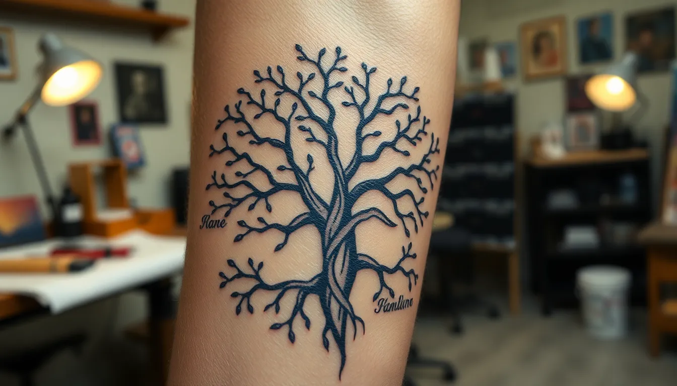 50+ Stunning Family Tree Tattoo Ideas That Honor Your Loved Ones Forever 6 50+ Stunning Family Tree Tattoo Ideas That Honor Your Loved Ones Forever 5