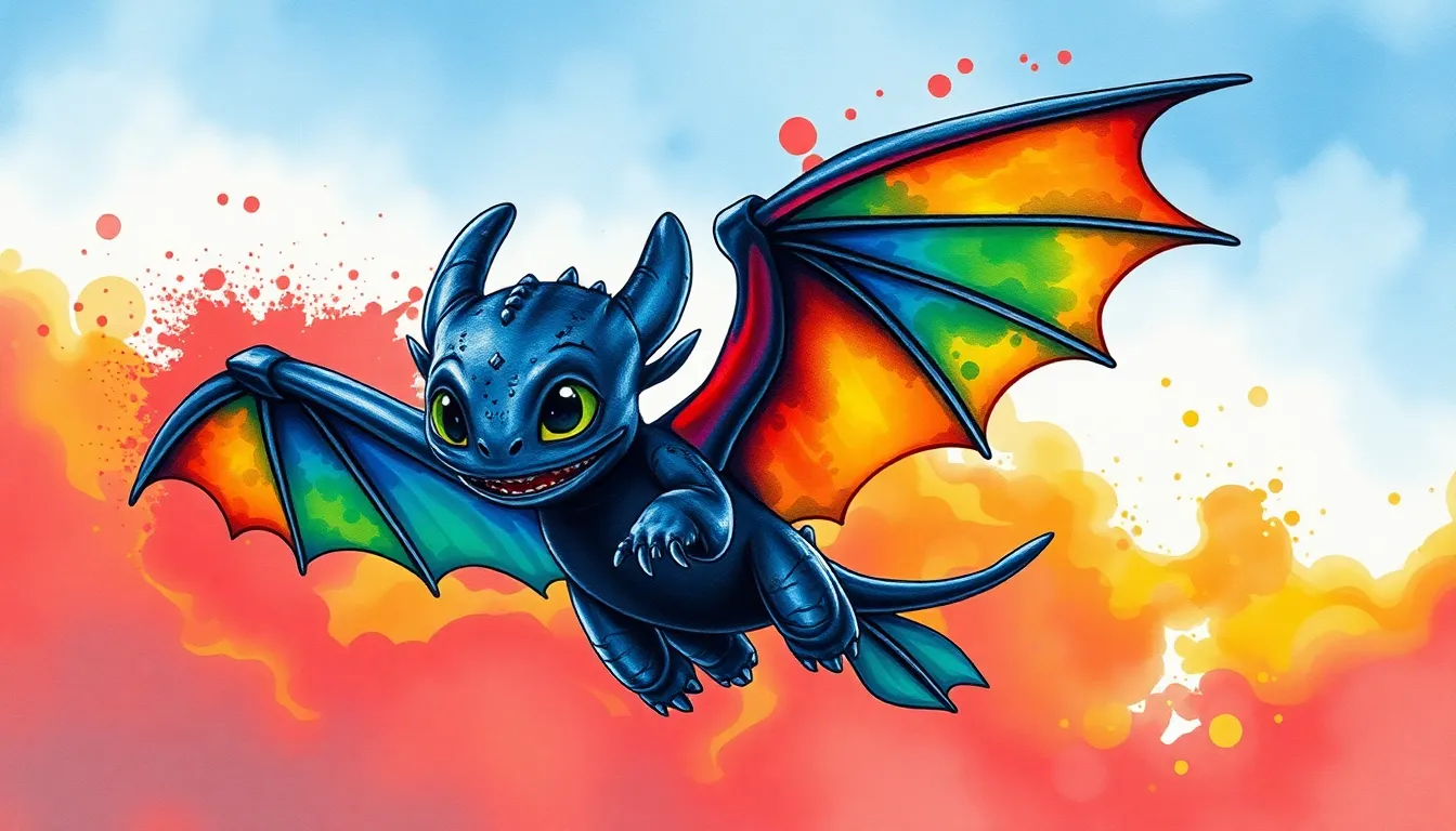 50+ How to Train Your Dragon Tattoo Ideas That Toothless Fans Will Love 6 50+ How to Train Your Dragon Tattoo Ideas That Toothless Fans Will Love 5