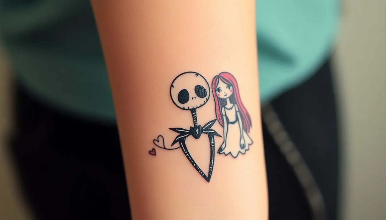 40+ Jack and Sally Tattoo Ideas That'll Make You Fall in Love Again 6 40+ Jack and Sally Tattoo Ideas That'll Make You Fall in Love Again 5