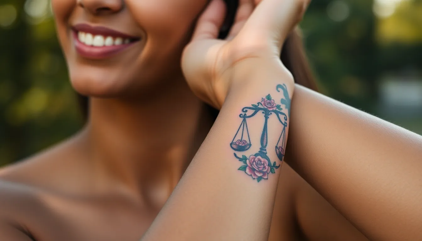 50+ Stunning Libra Tattoo Ideas: From Minimalist Scales to Bold Constellation Designs 5