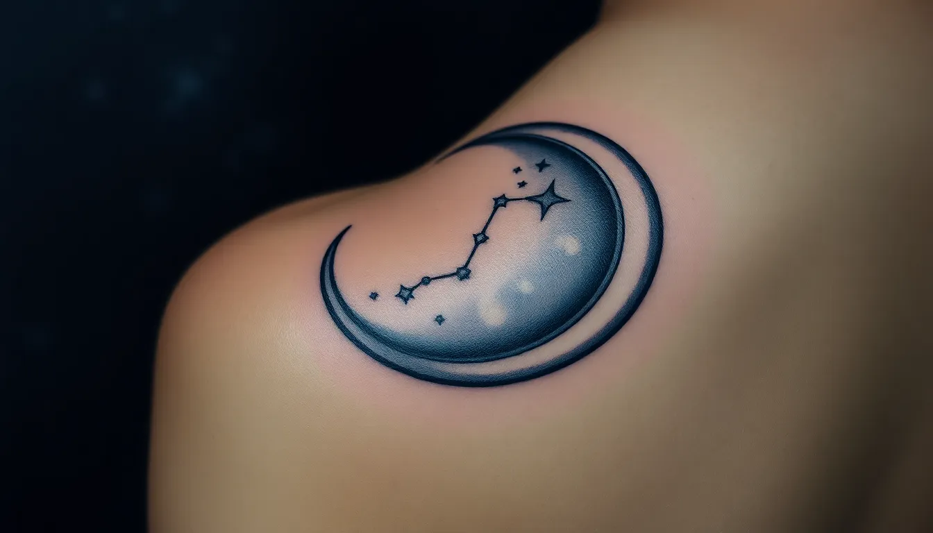 50+ Stunning Moon Tattoo Ideas: From Minimalist Crescents to Bold Full Moon Designs 6 50+ Stunning Moon Tattoo Ideas: From Minimalist Crescents to Bold Full Moon Designs 5