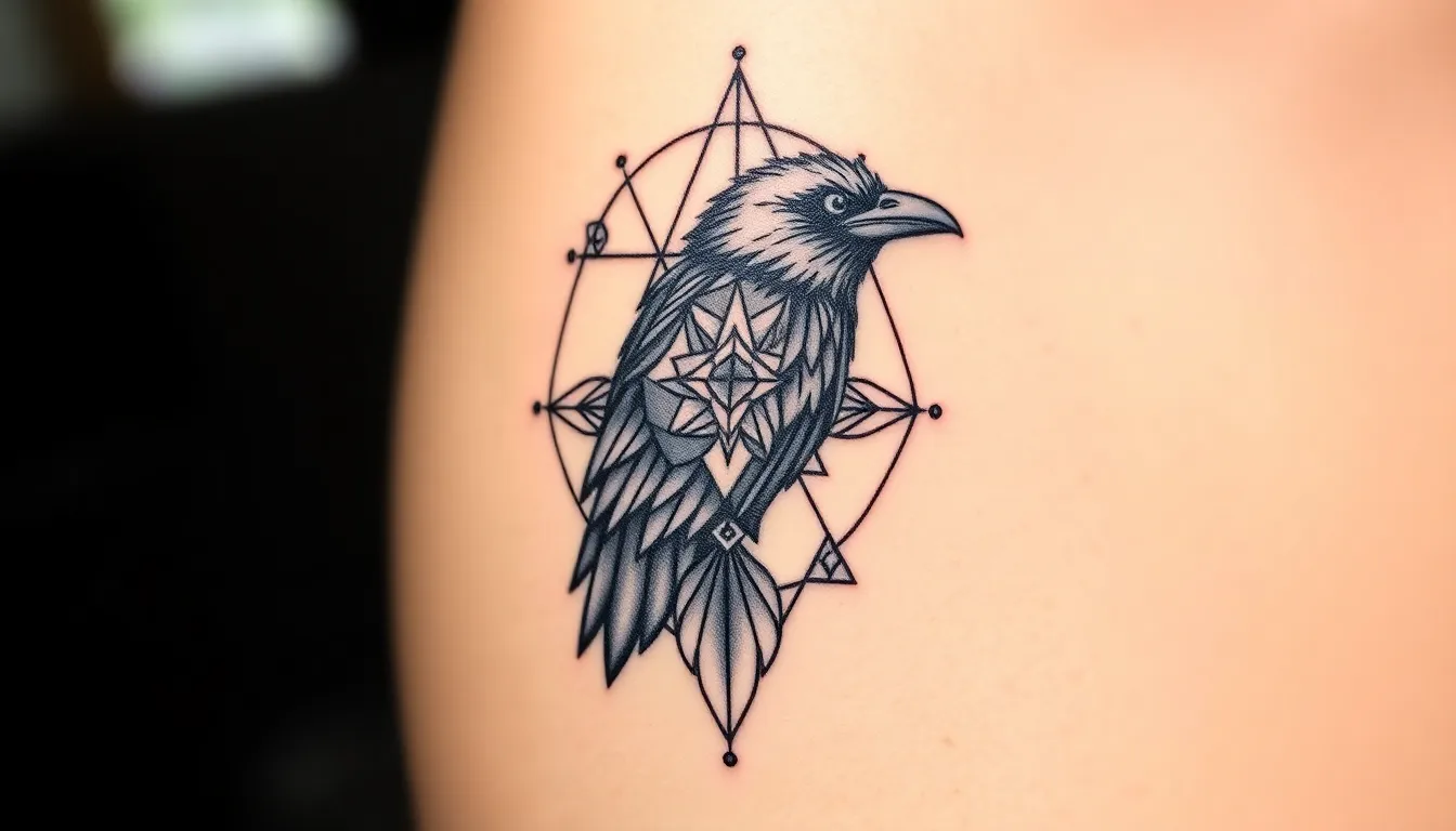 50+ Stunning Raven Tattoo Ideas: Designs, Meanings & Placement Guide for 2025 6 50+ Stunning Raven Tattoo Ideas: Designs, Meanings & Placement Guide for 2025 5