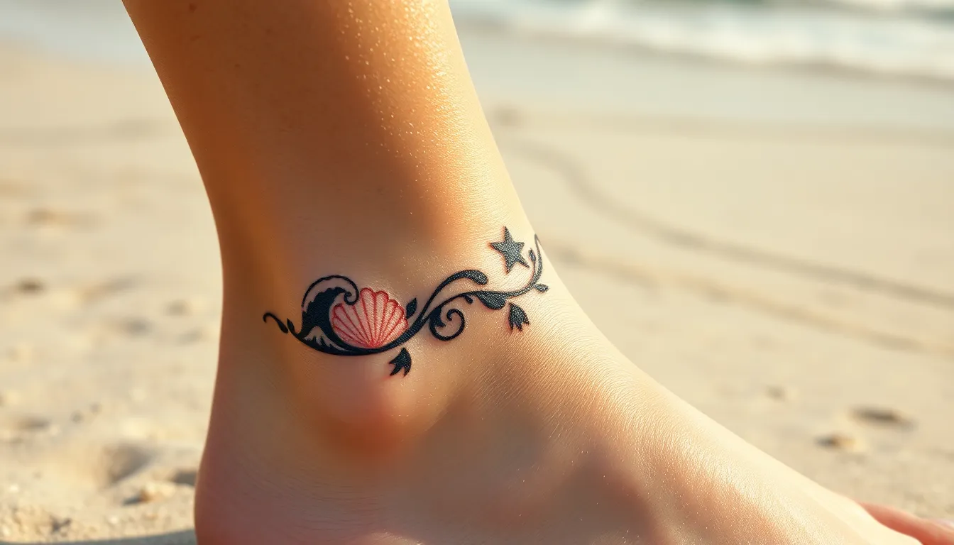 50+ Stunning Tattoo Anklet Ideas: From Delicate Florals to Bold Tribal Designs 5