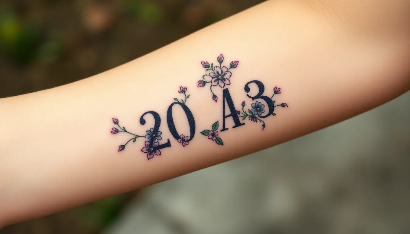 50+ Creative Tattoo Birth Date Ideas: From Minimalist to Memorial Designs 6 50+ Creative Tattoo Birth Date Ideas: From Minimalist to Memorial Designs 5