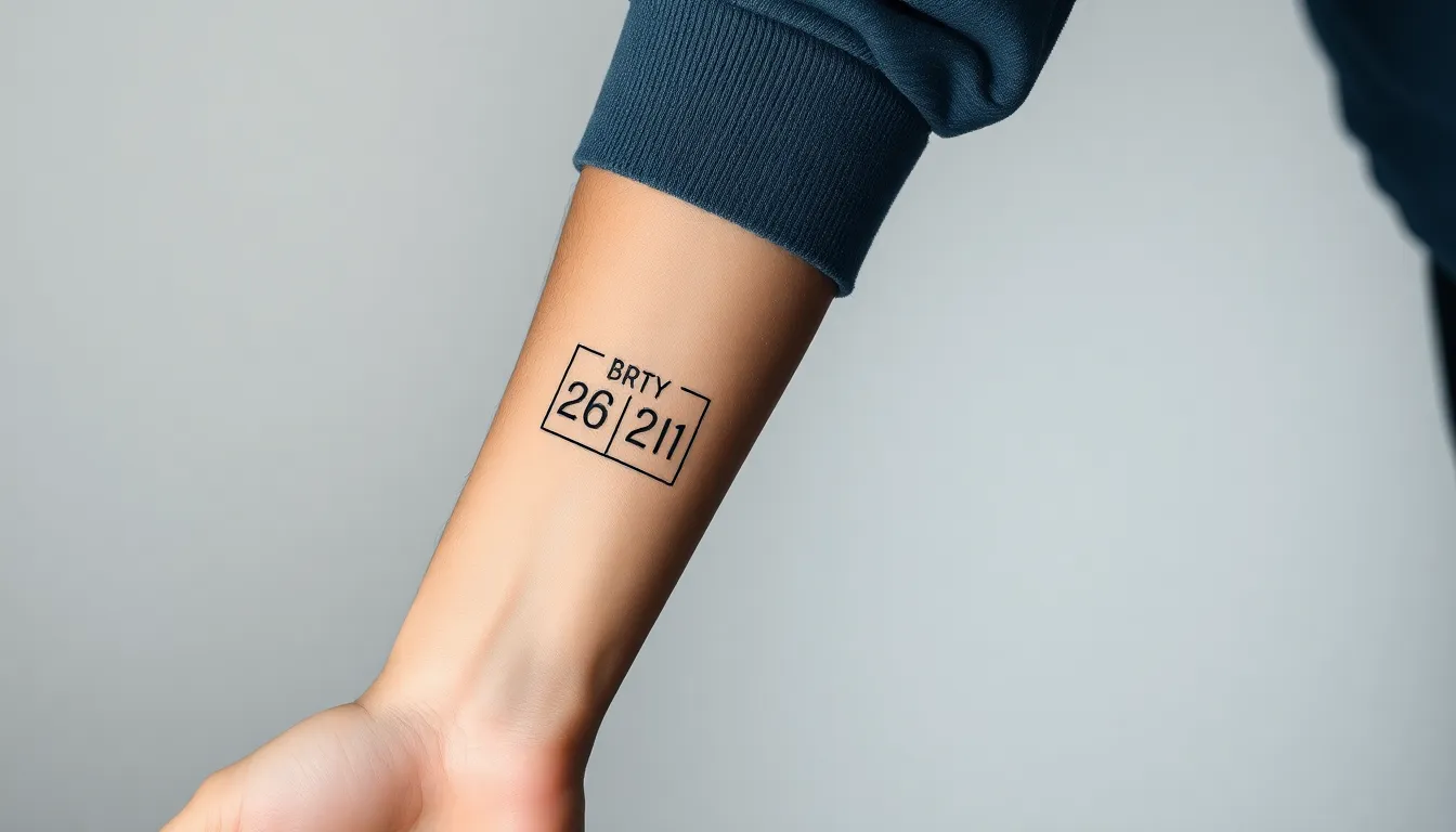 15 Meaningful Birth Date Tattoo Ideas for Guys That Tell Your Story 8 15 Meaningful Birth Date Tattoo Ideas for Guys That Tell Your Story 7