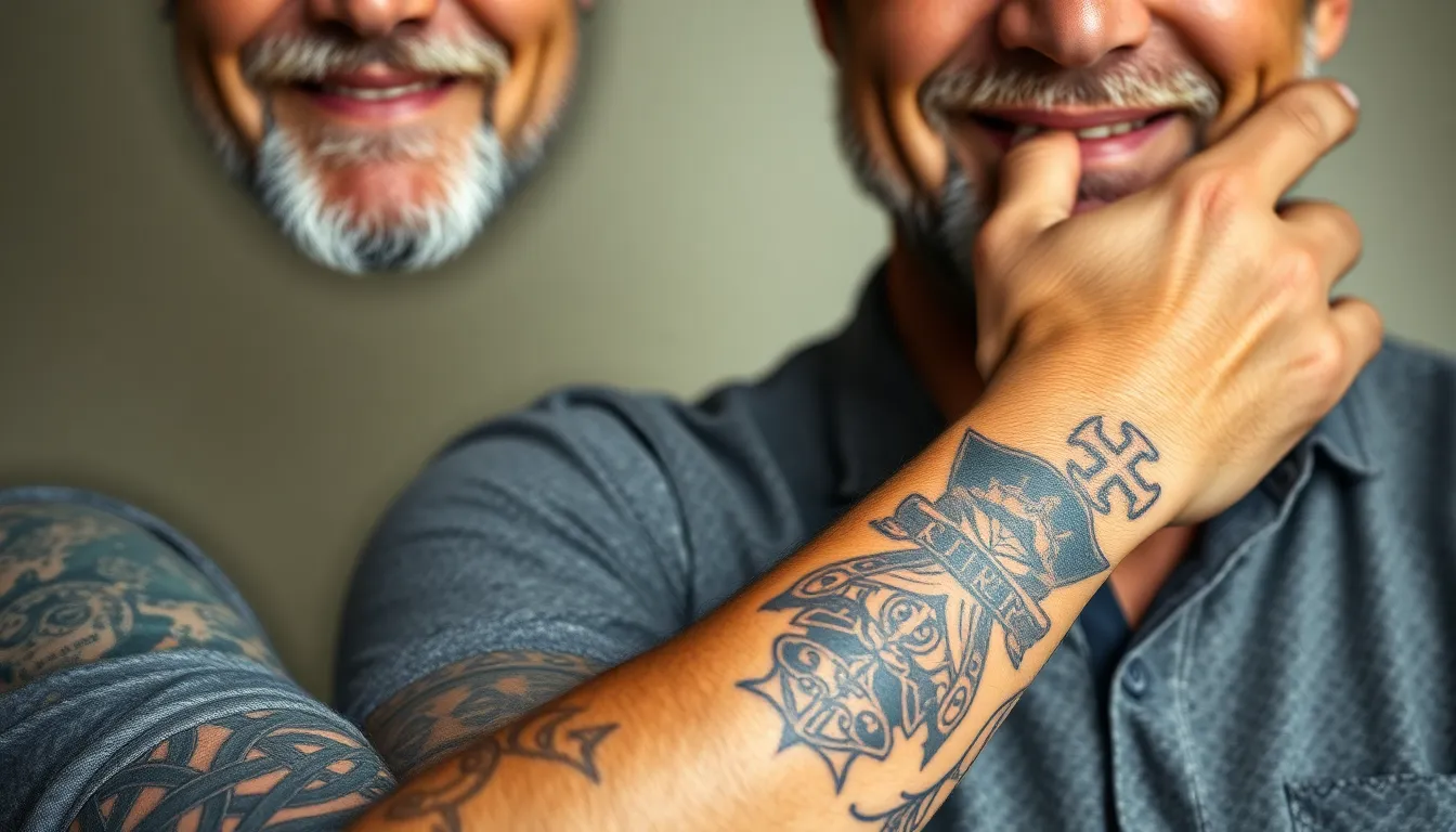 50+ Meaningful Dad Tattoo Ideas: From Names to Sports & Symbols (2025 Guide) 8 50+ Meaningful Dad Tattoo Ideas: From Names to Sports & Symbols (2025 Guide) 7