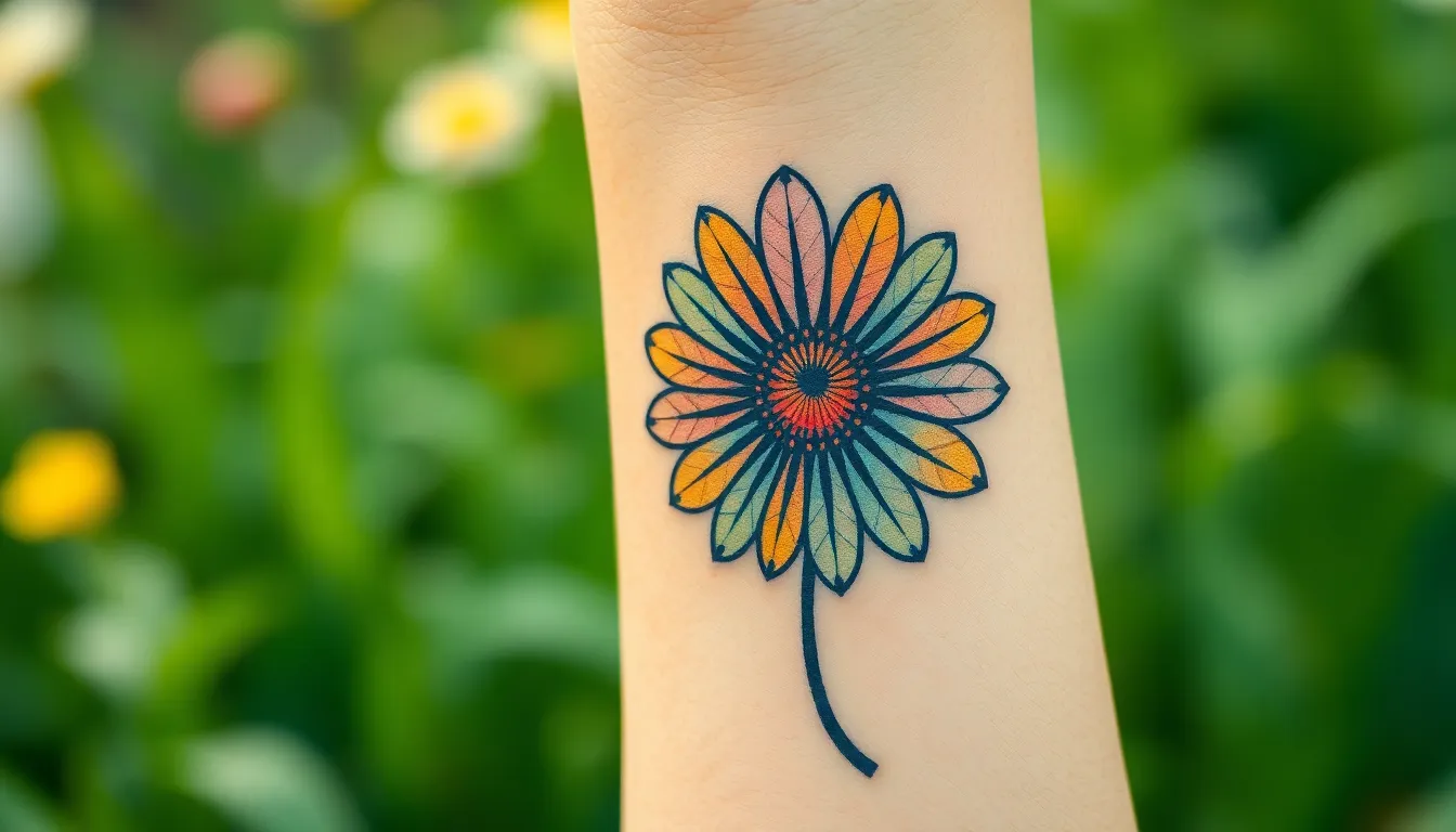 50+ Stunning Daisy Tattoo Ideas That Will Make You Want Floral Ink Right Now 8 50+ Stunning Daisy Tattoo Ideas That Will Make You Want Floral Ink Right Now 7