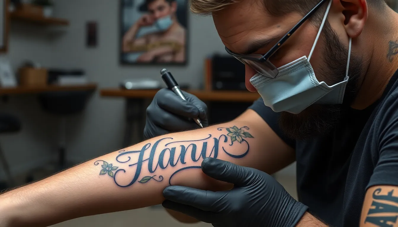 50+ Meaningful Name Tattoo Ideas for Men: From Classic to Modern Designs 8 50+ Meaningful Name Tattoo Ideas for Men: From Classic to Modern Designs 7