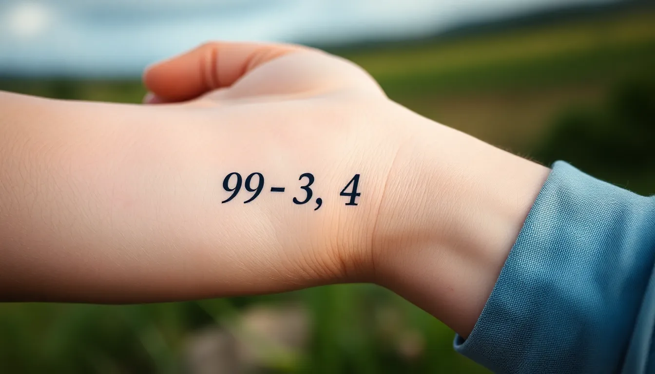 50+ Meaningful Number Tattoo Ideas That Tell Your Personal Story 8 50+ Meaningful Number Tattoo Ideas That Tell Your Personal Story 7