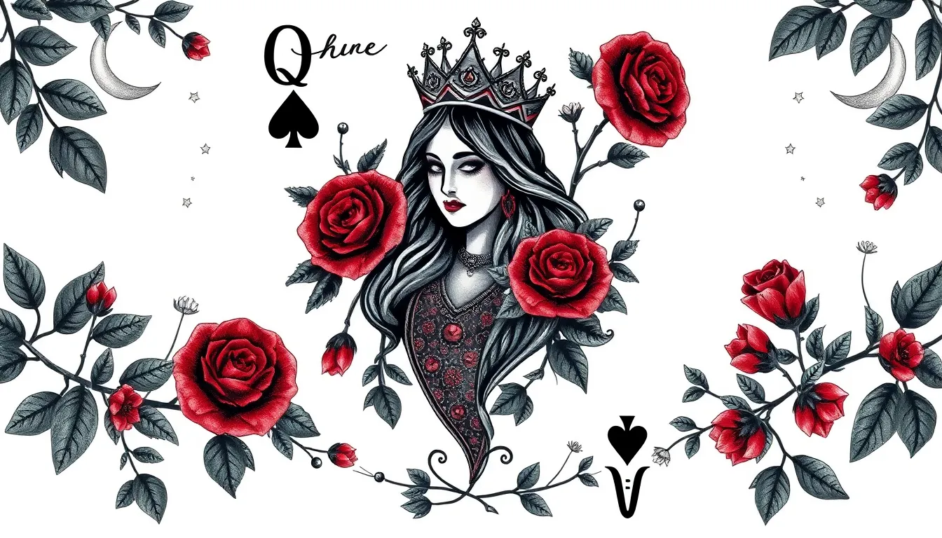 50+ Queen of Spades Tattoo Ideas: From Minimalist to Gothic Designs (2025 Guide) 8 50+ Queen of Spades Tattoo Ideas: From Minimalist to Gothic Designs (2025 Guide) 7