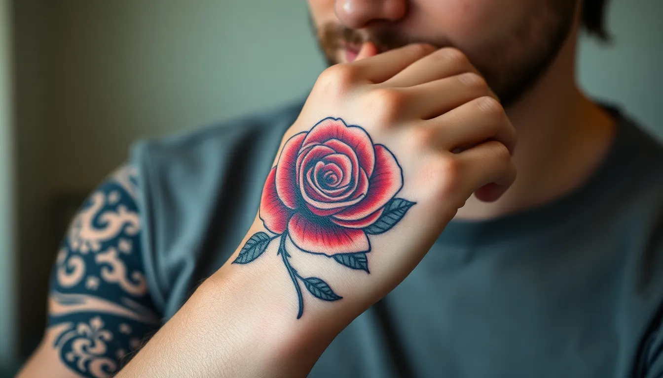 75 Stunning Rose Tattoo Ideas: From Minimalist to Bold Statement Designs 8 75 Stunning Rose Tattoo Ideas: From Minimalist to Bold Statement Designs 7