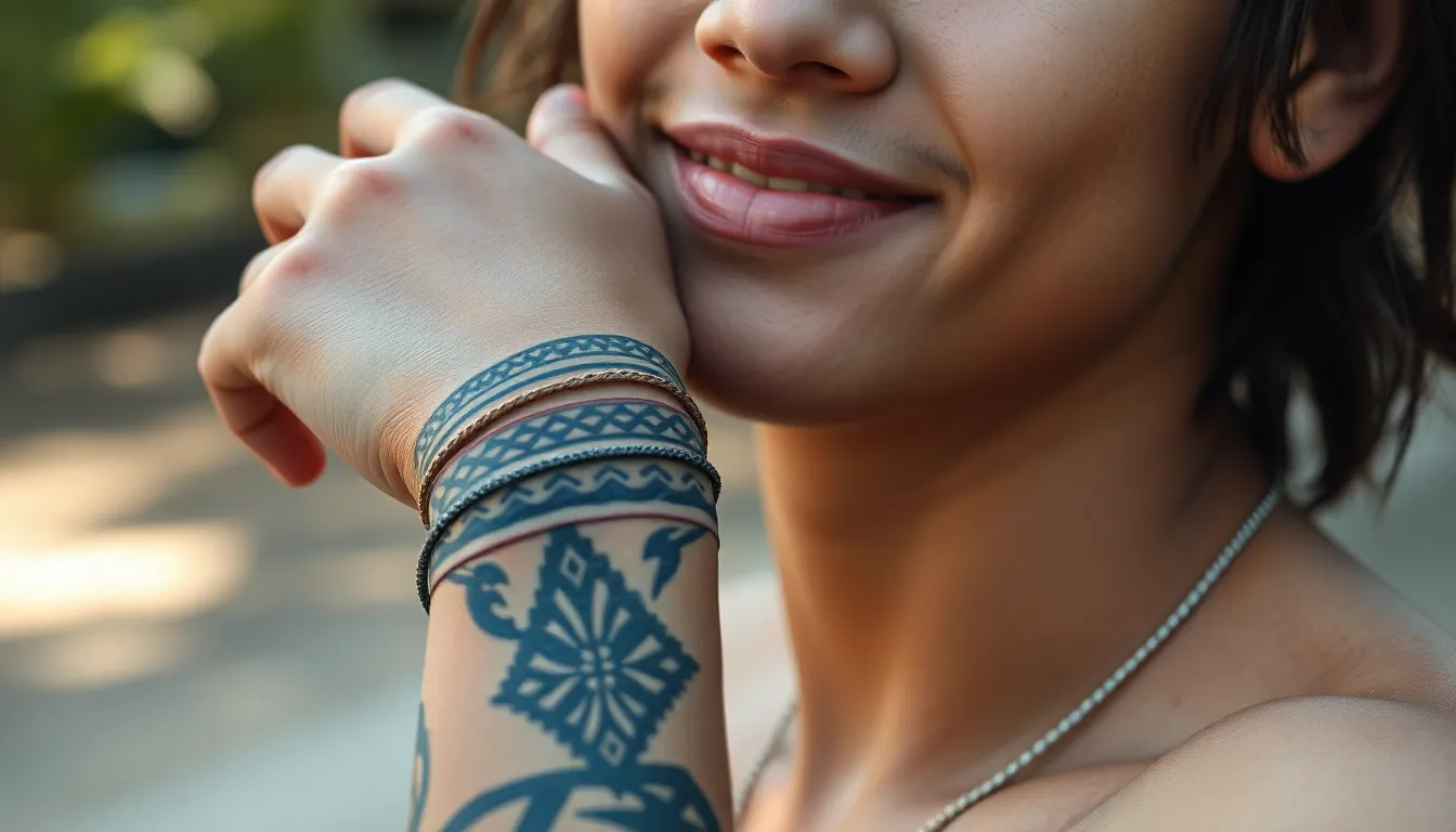 50+ Beautiful Tattoo Bracelet Ideas That'll Make You Want Wrist Ink 8 50+ Beautiful Tattoo Bracelet Ideas That'll Make You Want Wrist Ink 7