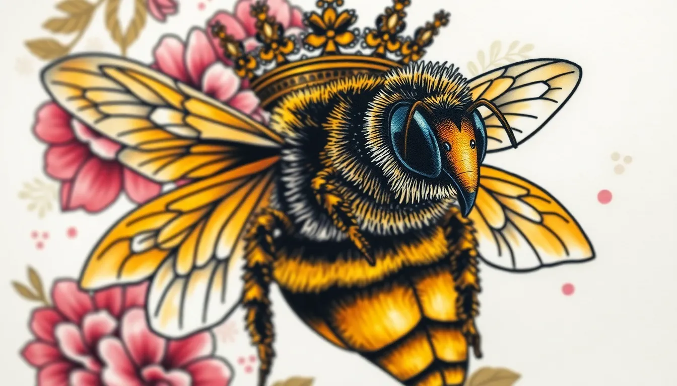 50+ Stunning Bee Tattoo Ideas That Will Make You Buzz With Excitement 10 50+ Stunning Bee Tattoo Ideas That Will Make You Buzz With Excitement 9