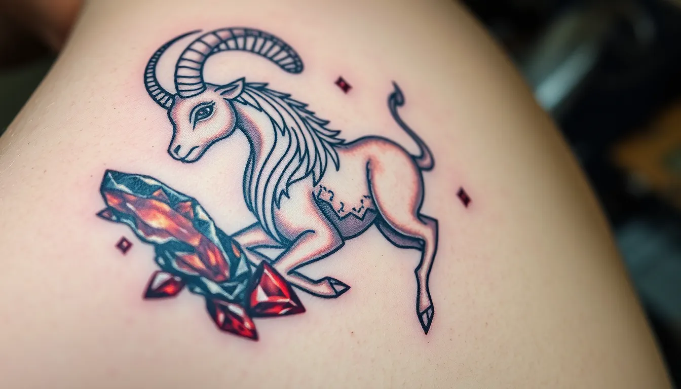 50+ Stunning Capricorn Tattoo Ideas: From Minimalist to Mythological Designs 10 50+ Stunning Capricorn Tattoo Ideas: From Minimalist to Mythological Designs 9