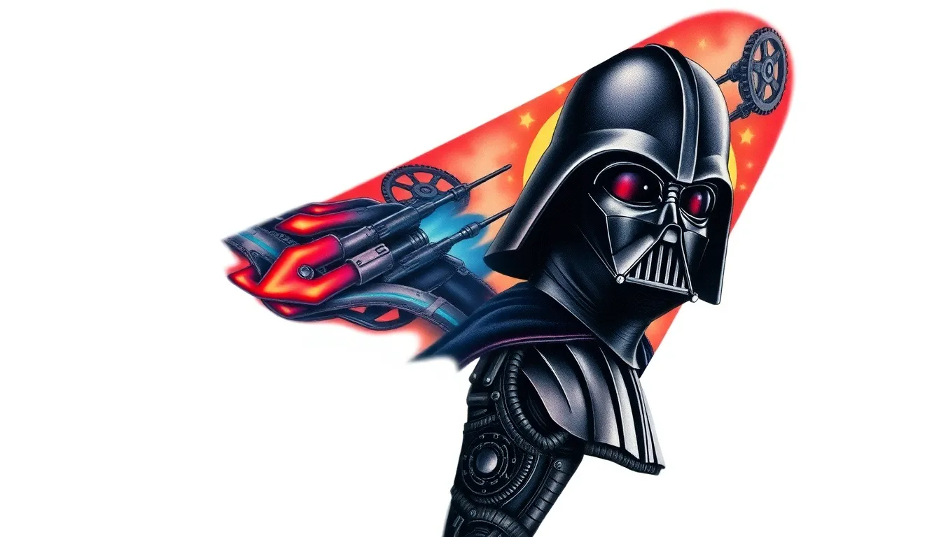50+ Epic Darth Vader Tattoo Ideas: From Minimalist to Sleeve Designs 10 50+ Epic Darth Vader Tattoo Ideas: From Minimalist to Sleeve Designs 9