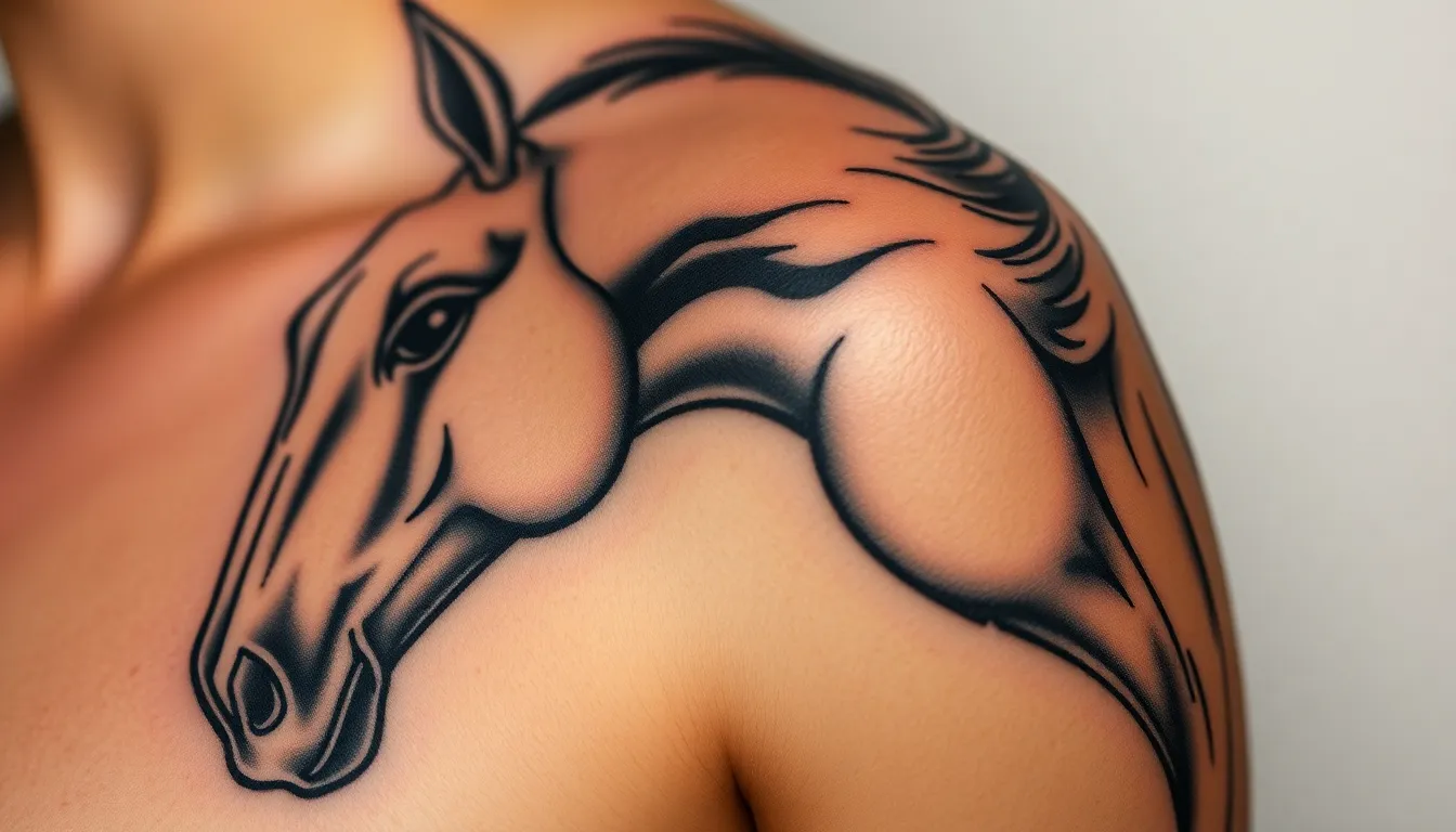 50+ Stunning Horse Tattoo Ideas: From Realistic Portraits to Minimalist Designs 10 50+ Stunning Horse Tattoo Ideas: From Realistic Portraits to Minimalist Designs 9