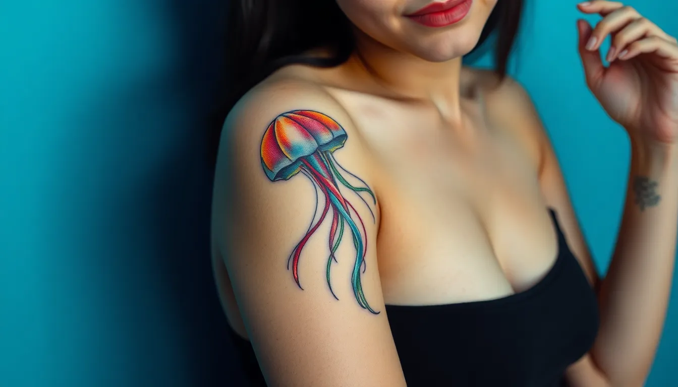 30 Stunning Jellyfish Tattoo Ideas That Will Make You Want Ocean Ink 10 30 Stunning Jellyfish Tattoo Ideas That Will Make You Want Ocean Ink 9