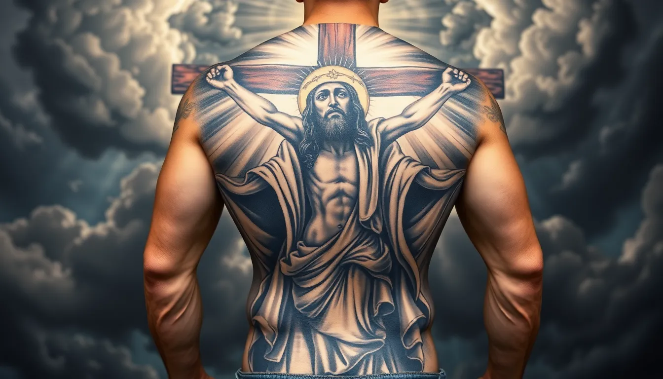 50 Stunning Jesus Tattoo Ideas: Sacred Designs for Every Style & Placement 10 50 Stunning Jesus Tattoo Ideas: Sacred Designs for Every Style & Placement 9
