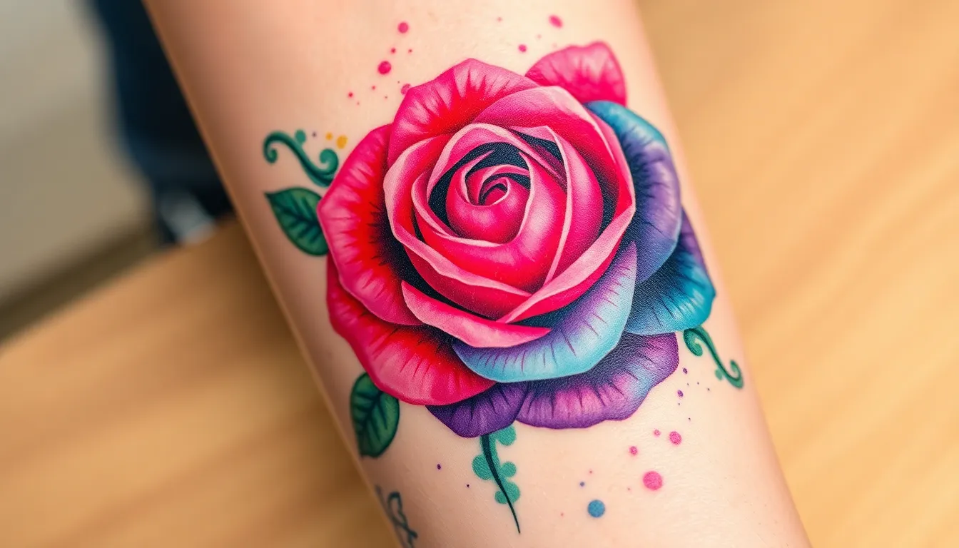 75 Stunning Rose Tattoo Ideas: From Minimalist to Bold Statement Designs 10 75 Stunning Rose Tattoo Ideas: From Minimalist to Bold Statement Designs 9
