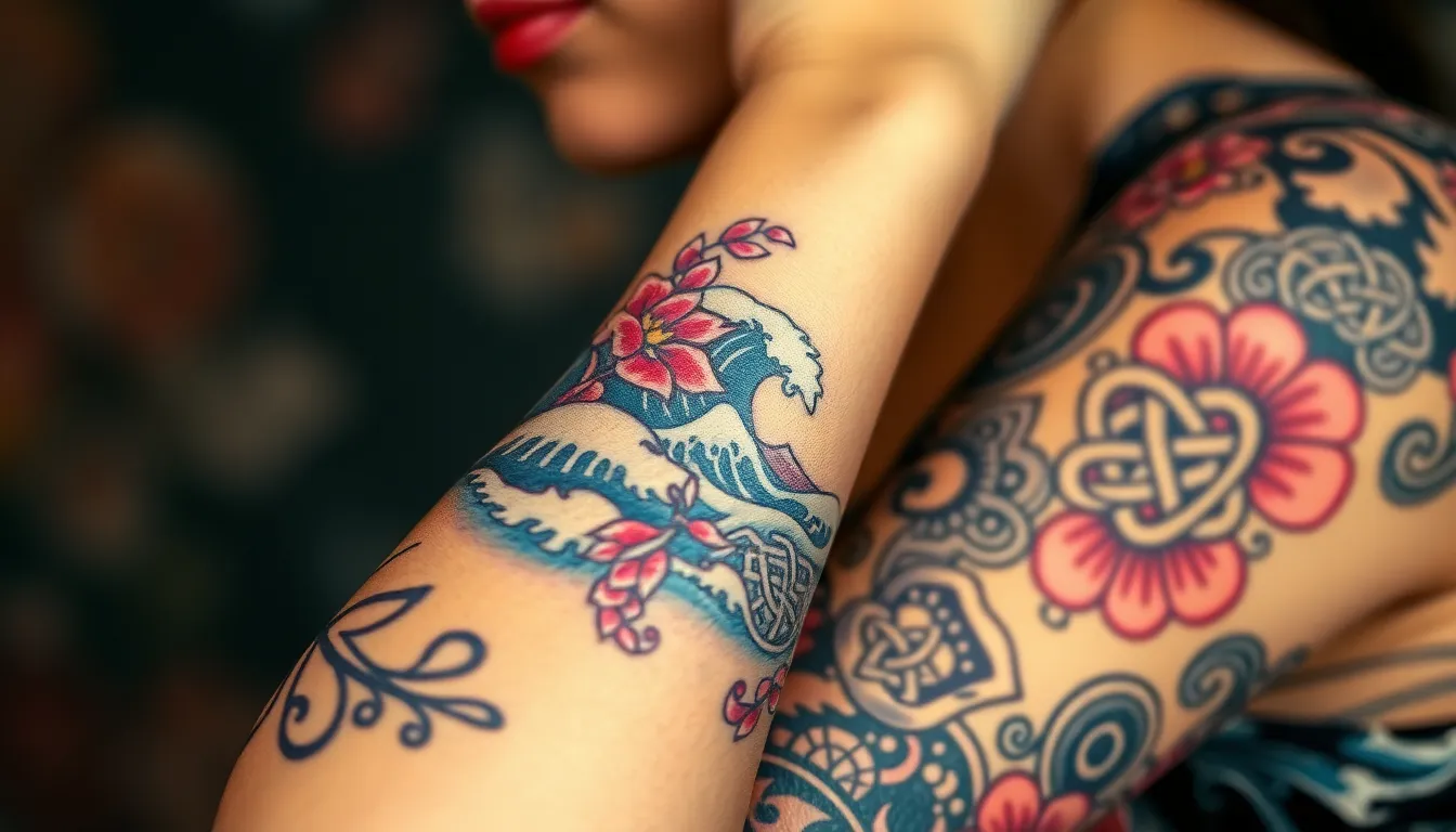 50+ Stunning Sleeve Tattoo Ideas for Women: Floral, Geometric & Bold Designs 10 50+ Stunning Sleeve Tattoo Ideas for Women: Floral, Geometric & Bold Designs 9