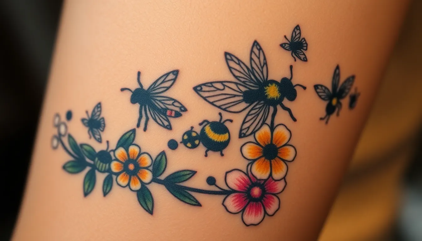 50+ Stunning Bee Tattoo Ideas That Will Make You Buzz With Excitement 12 50+ Stunning Bee Tattoo Ideas That Will Make You Buzz With Excitement 11
