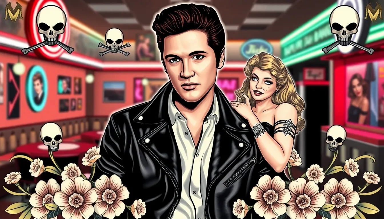 50+ Epic Elvis Tattoo Ideas: From Classic Portraits to TCB Lightning Bolts 12 50+ Epic Elvis Tattoo Ideas: From Classic Portraits to TCB Lightning Bolts 11