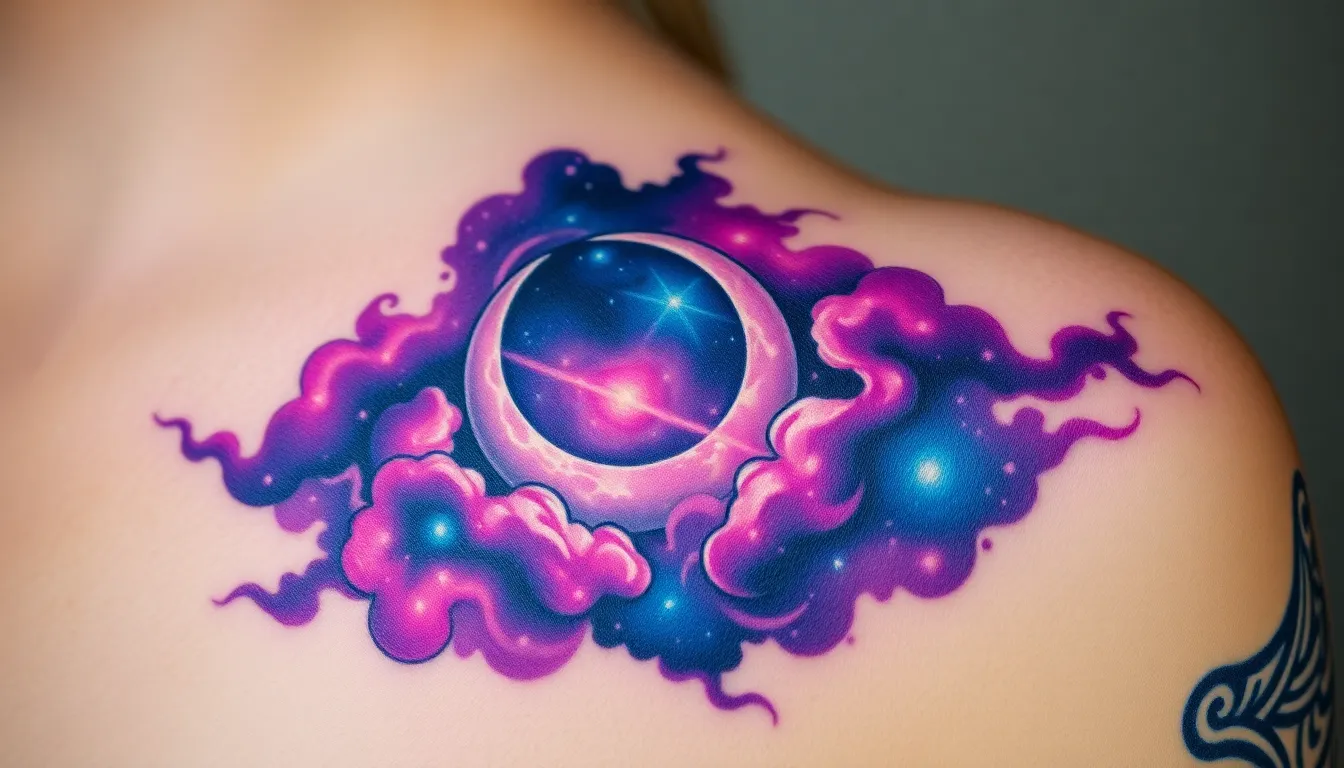 50 Stunning Galaxy Tattoo Ideas That'll Transform Your Skin Into Cosmic Art 12 50 Stunning Galaxy Tattoo Ideas That'll Transform Your Skin Into Cosmic Art 11