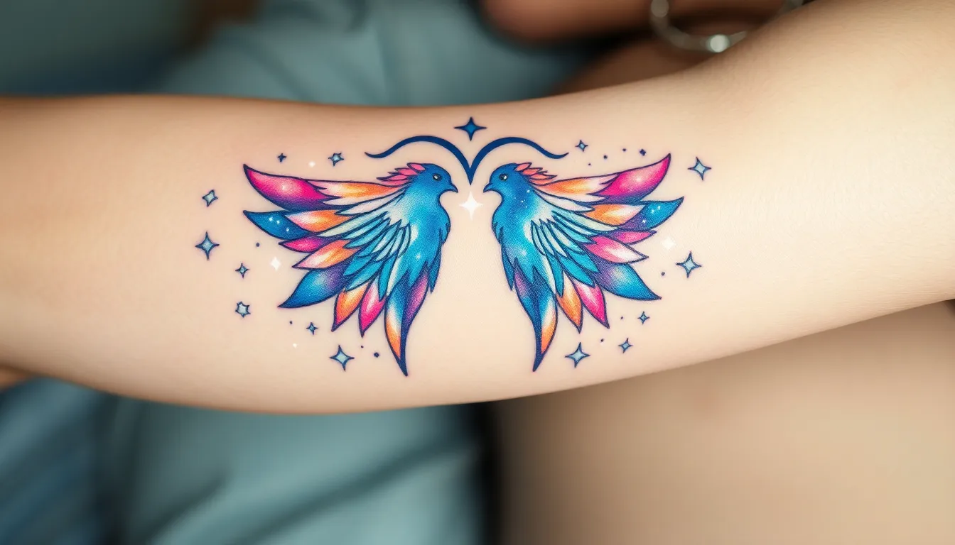 27 Stunning Gemini Tattoo Ideas That Perfectly Capture Your Twin Nature 12 27 Stunning Gemini Tattoo Ideas That Perfectly Capture Your Twin Nature 11