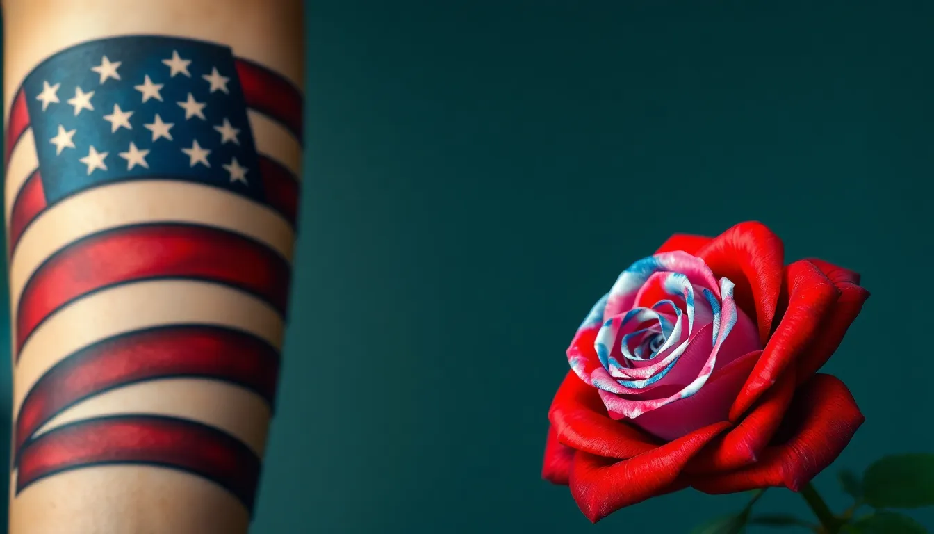 50+ Patriotic Tattoo Ideas: Eagles, Flags & Military Tributes That Honor America 12 50+ Patriotic Tattoo Ideas: Eagles, Flags & Military Tributes That Honor America 11