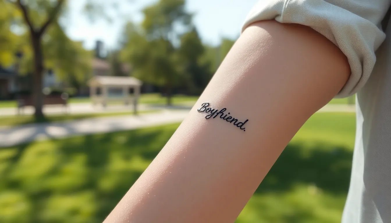 50+ Stunning Tattoo Ideas for Boyfriend Name - Creative Designs & Placement Tips 12 50+ Stunning Tattoo Ideas for Boyfriend Name - Creative Designs & Placement Tips 11