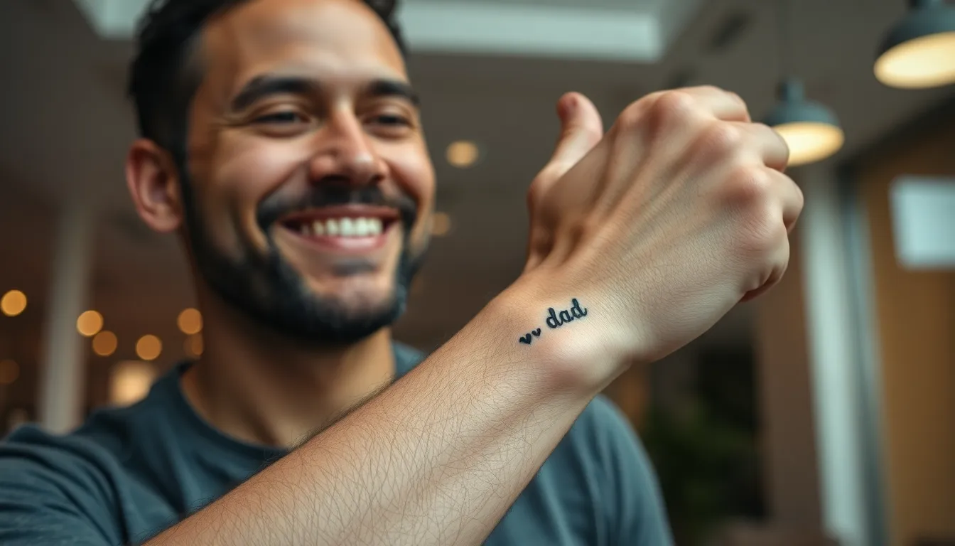 50+ Meaningful Dad Tattoo Ideas: From Names to Sports & Symbols (2025 Guide) 14 50+ Meaningful Dad Tattoo Ideas: From Names to Sports & Symbols (2025 Guide) 13