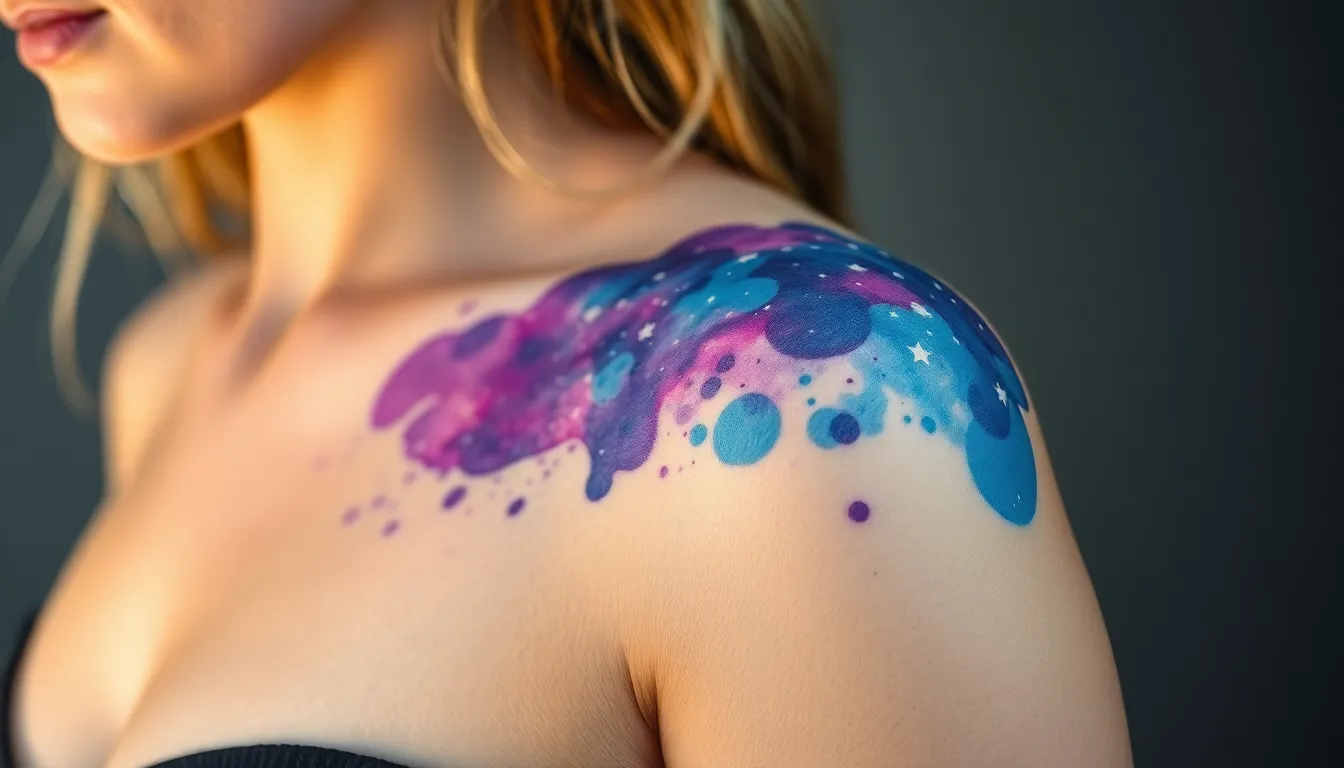 50 Stunning Galaxy Tattoo Ideas That'll Transform Your Skin Into Cosmic Art 14 50 Stunning Galaxy Tattoo Ideas That'll Transform Your Skin Into Cosmic Art 13