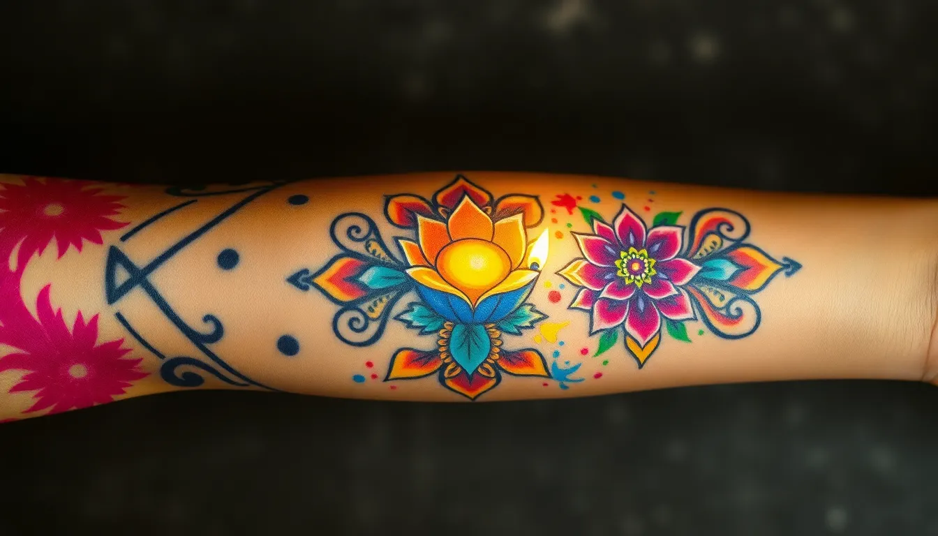 50+ Indian Tattoo Ideas: Sacred Symbols, Hindu Gods & Sanskrit Designs 14 50+ Indian Tattoo Ideas: Sacred Symbols, Hindu Gods & Sanskrit Designs 13